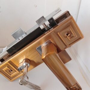 Steel door locks