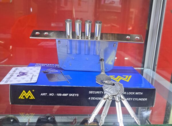 Steel door locks