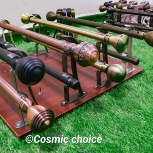 smooth heavy-gauge 2M double curtain rods