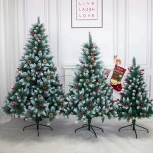 1.8M Christmas Trees with cones and berries