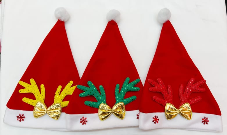 Cosmic-Choices-585699.jpeg Christmas hats with horn prints