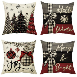 Christmas themed pillow cases
