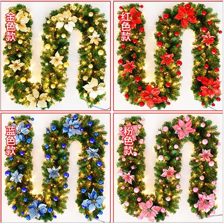 Cosmic-Choices-872113.jpeg Christmas Garland with flower decoration, balls and LED light